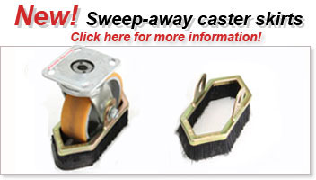 new sweep-away caster skirts!